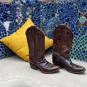 Miller cowboy boots size 8 men’s (10 women) made in Mexico leather